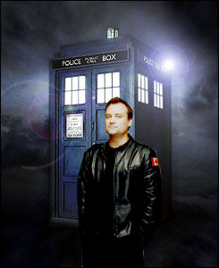 David Hawlett with The TARDIS